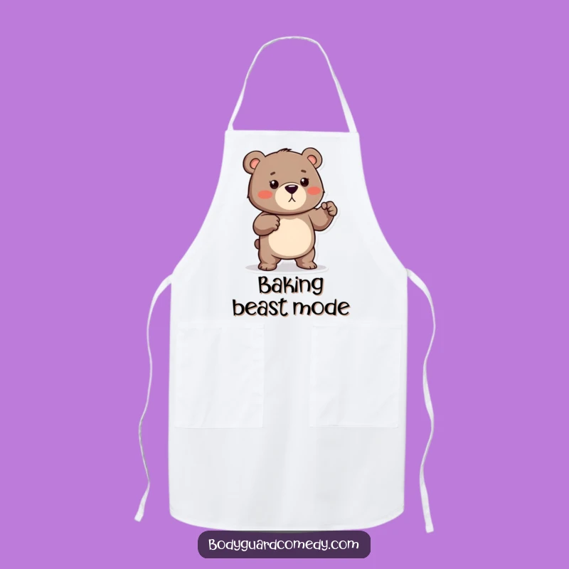 Funny Bear Guard Apron - Kitchen Protective Wear, Perfect Humorous Chef Gift