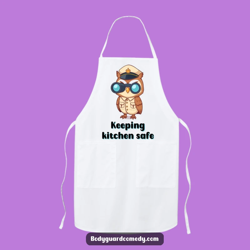 Funny Owl Uniform Apron - Kitchen Vigilance Wear, Perfect Humorous Chef Gift