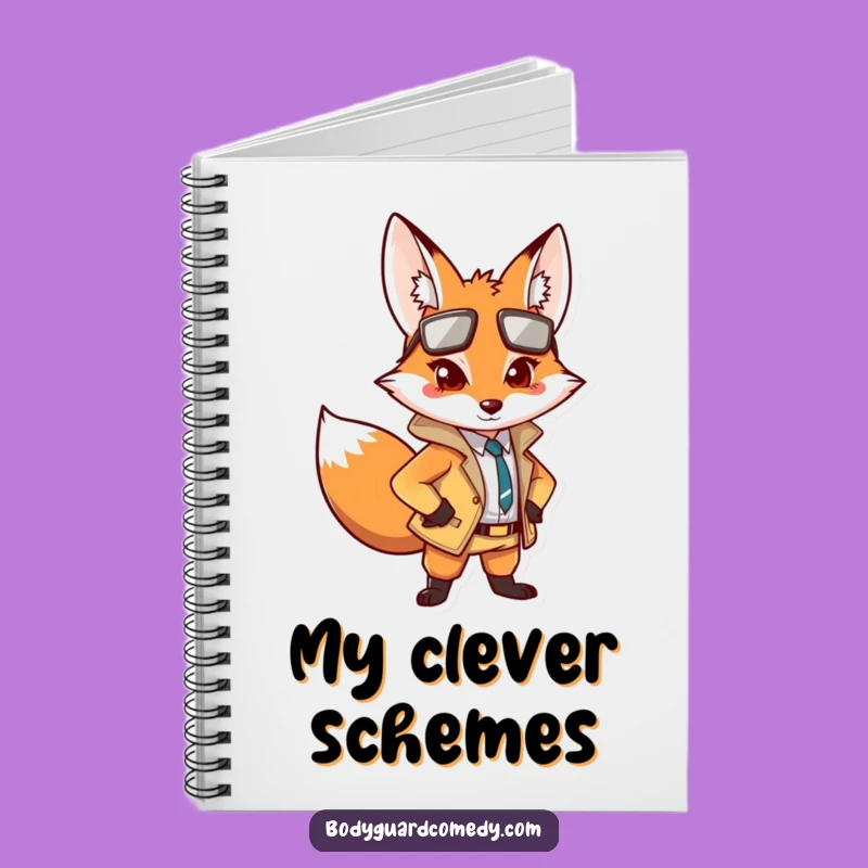 Funny Alert Fox Notebook - Journal for Sharp Notes, Humorous Gift